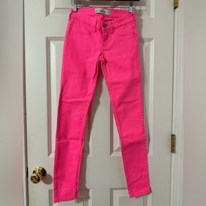 Hollister Neon Pink Skinny Jeans